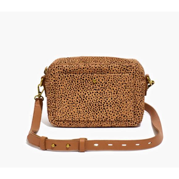 Madewell Handbags - Madewell‎ The Transport Camera Bag Dotted Calf Hair Leopard Tan Brown